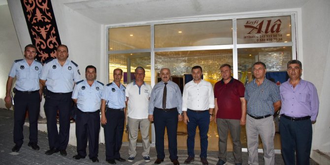 Alanya Zabıta teşkilatı yemekte buluştu