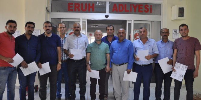 Eruh’ta STK ve muhtarlardan Karayolları hakkında suç duyurusu