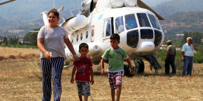 İlk kadın yangın söndürme pilotundan alkışlanacak davranış