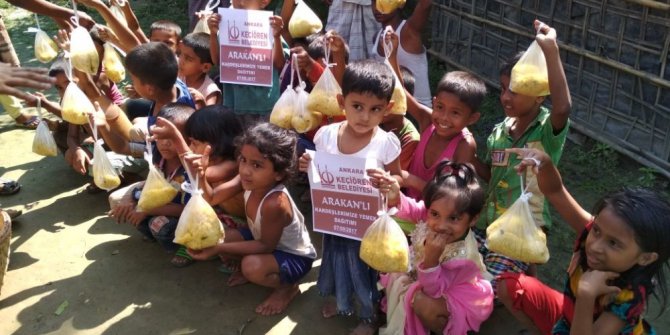 Keçiören’den Arakan’a çadır yardımı