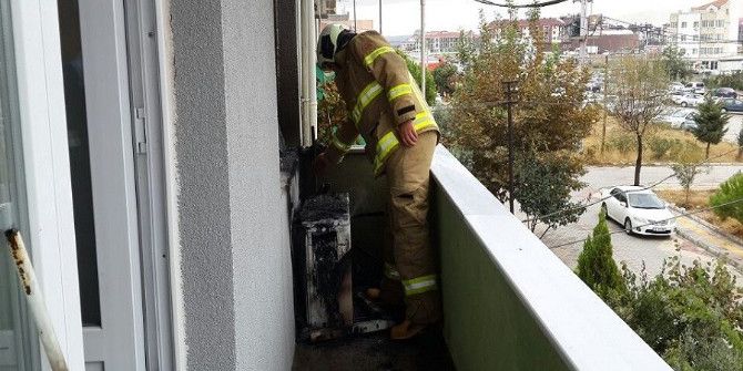 Bandırma’da Klima Bomba Gibi Patladı