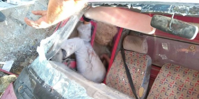 Freni patlayan kamyon devrildi: 1 ölü, 1 yaralı