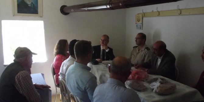 Kaymakam Hasan Yaman, Kızıltepe Köyü’nü ziyaret etti