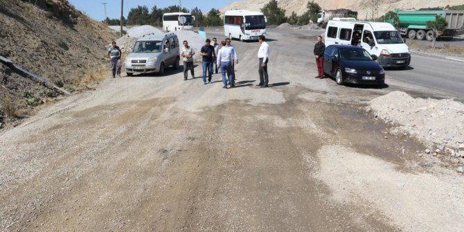 Soma’daki yol yatırımları yerinde incelendi