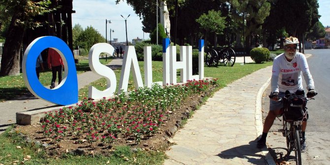 Oğlu anısına pedal çeviriyor