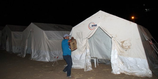 Çadırlarda hayat başladı