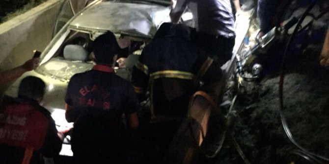 Otomobil kanala düştü: 1 ölü, 2 yaralı