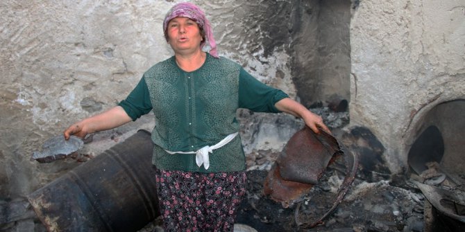 Zeytinköy’de inek ve tavukları hariç her şeyini kaybeden kadın evini terk etmiyor
