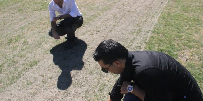 Statta kuruyan çimler tartışma konusu oldu