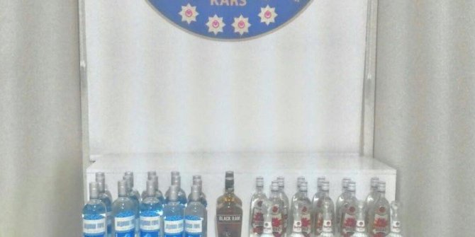 Kars’ta kaçak içki ele geçirildi