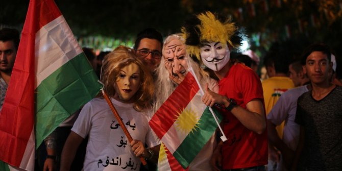 Erbil’de referanduma destek mitingi