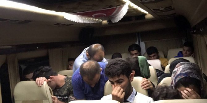 Okul servisi ile göçmen kaçakçılığı