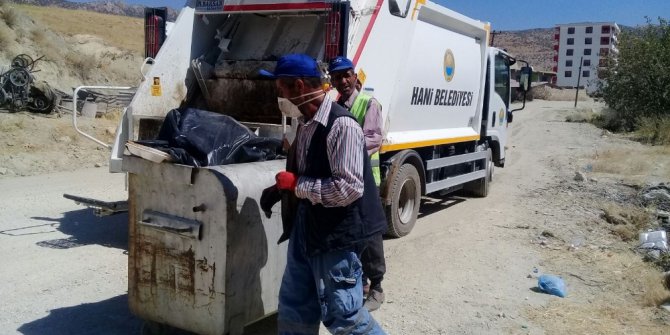 Hani belediyesi günlük 80 ton çöp topluyor