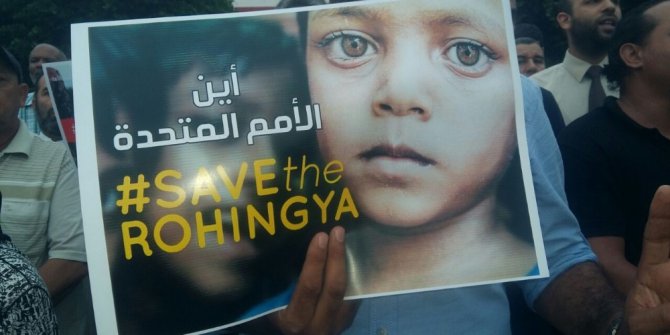 Fas’ta Rohingya Müslümanlarına yapılan baskı protesto edildi