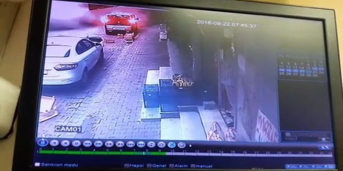 Bağcılar’da Binanın Çökme Anı Güvenlik Kamerasında