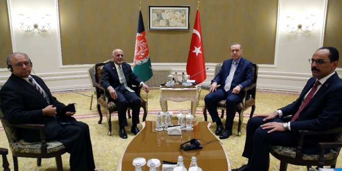 Cumhurbaşkanı Erdoğan, Afganistan Cumhurbaşkanı ile görüştü