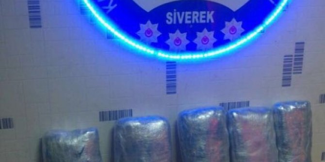 Şanlıurfa’da 12 kilo 320 gram esrar maddesi ele geçirildi