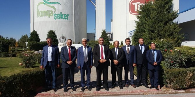 KKTC Tarım Bakanı Nazım Çavuşoğlu, Konya Şeker’i ziyaret etti