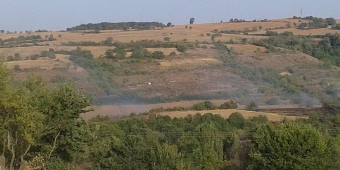 Malkara’da Anız Yangını