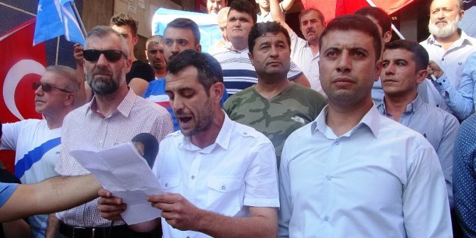 Kahramanmaraş’ta Barzani ve İsrail’e tepki