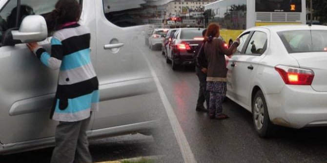 Erzurum’u çocuk dilenciler sardı