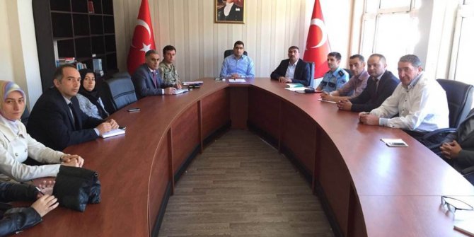 Güvenli eğitim toplantısı yapıldı