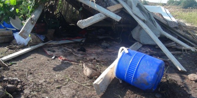 Otomobil tarladaki çadıra girdi: 7 yaralı