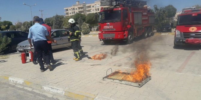 Midyat Devlet Hastanesinde yangın tatbikatı