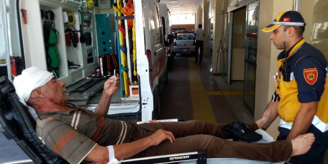 Çalıştığı inşaatın beşinci katından düştü