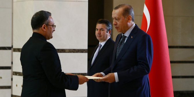 Cumhurbaşkanı Erdoğan, Pakistan Büyükelçisi Qazi’yi kabul etti