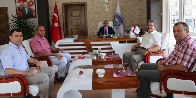 Hastane ve saray halı yönetiminden Başkan Cabbar’a ziyaret