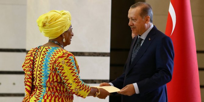 Cumhurbaşkanı Erdoğan, Gana Büyükelçisi Mancell-Egala’yı kabul etti