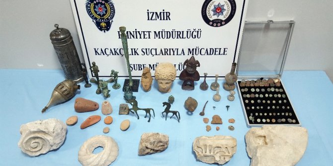 İzmir’de tarihi eser kaçakçılığı: 1 gözaltı