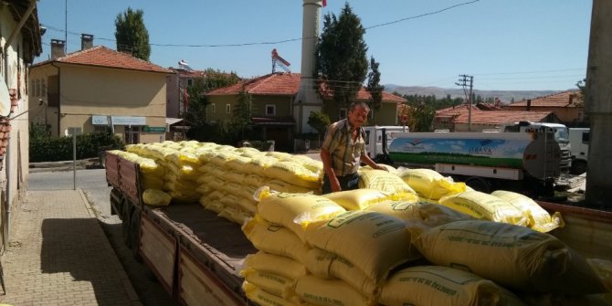 Hisarcık TKK’de taban gübresinin depolanmasına başlandı