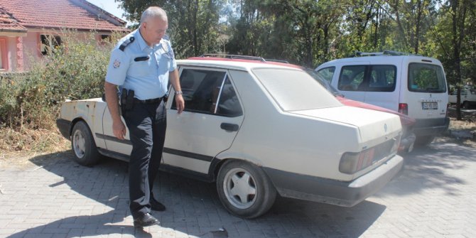 Çalınan otomobil polis tarafından terk edilmiş halde bulundu