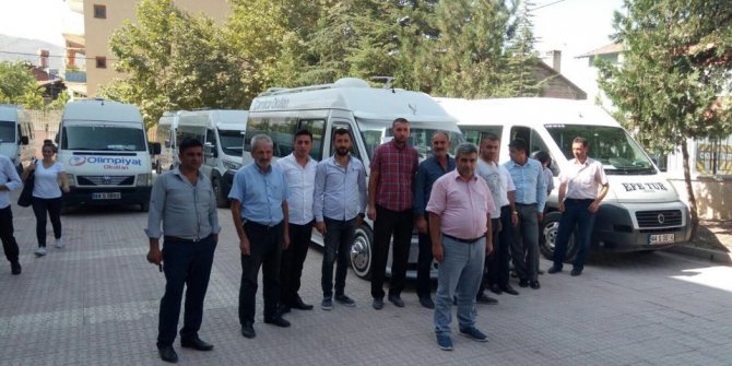 Servisçilerden ‘rüşvete hayır’ eylemi