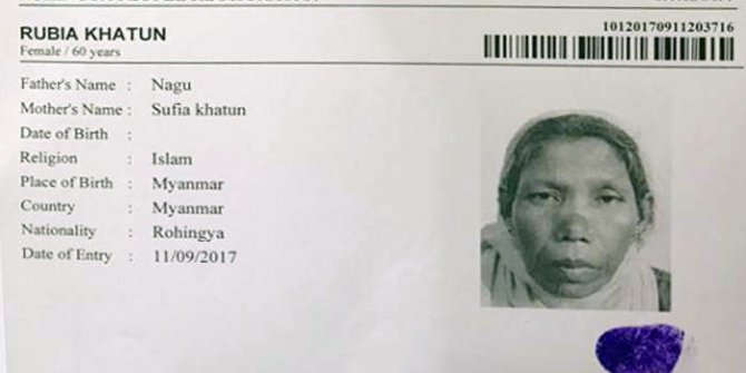 Rohingya Müslümanlarının biyometrik kayıtları başladı