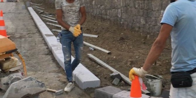 Seydişehir Belediyesi kaldırım çalışmalarını sürdürüyor