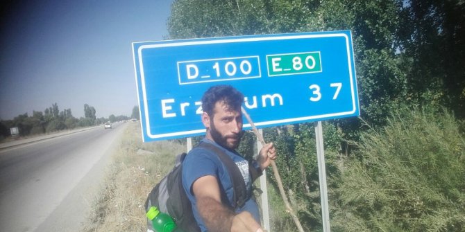 Survivor’a katılmak için Iğdır’dan İstanbul’a bin 500 kilometre yürüyecek