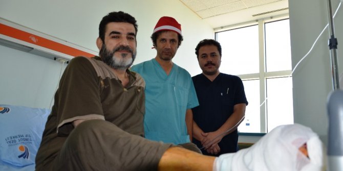 Iraklı hastanın ayağı, kök hücre ile kesilmekten kurtarıldı