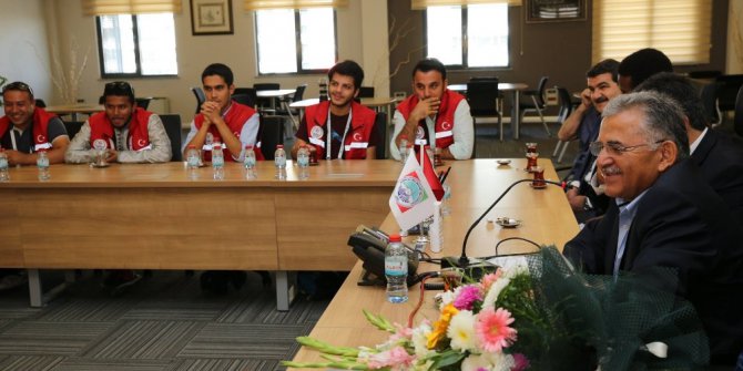 ‘Damla projesinde’ yer alan öğrenciler Melikgazi’de