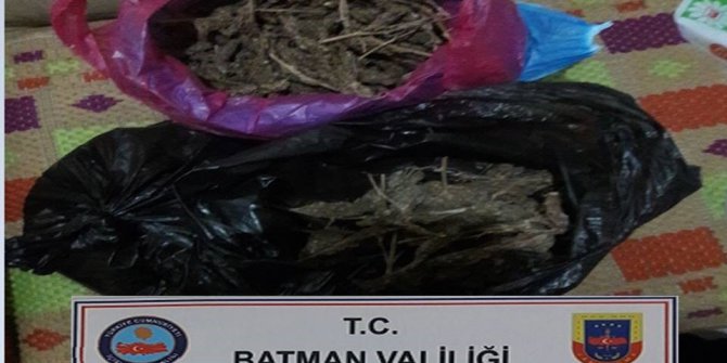 Bismil’de 1 kilo 874 gram esrar ele geçirildi