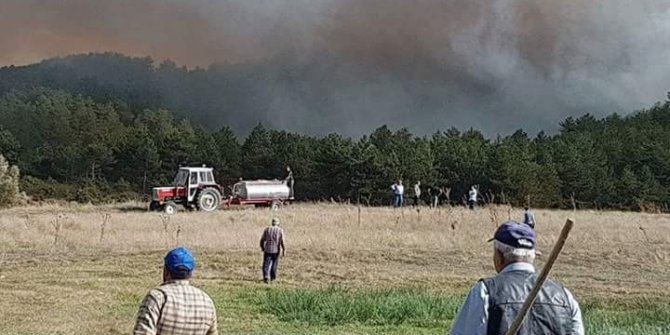 Emet’teki orman yangını kontrol altına alınamıyor