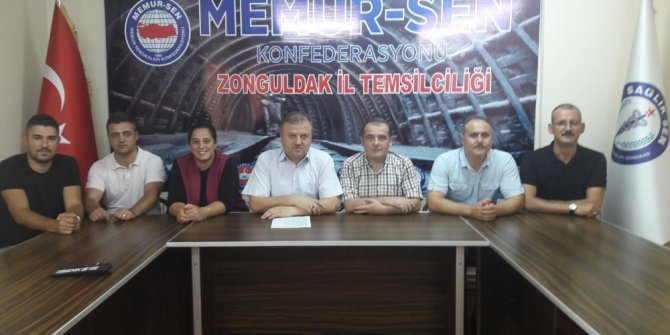 Sağlık-Sen Zonguldak Şube Başkanı Mehmet Ali Kara;