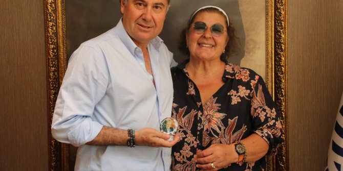 İsmet Sezgin’in kızı Ayşe Sezgin’den Başkan Kocadon’a ziyaret