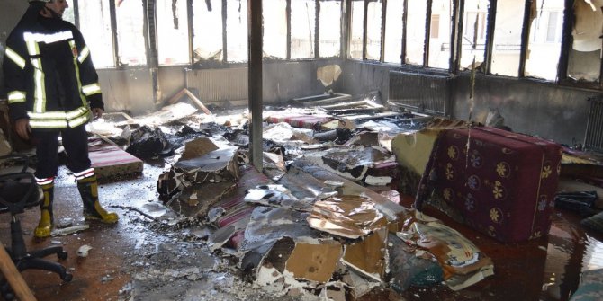 Kur’an kursunda çıkan yangın korkuttu