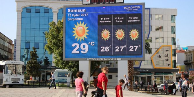 Samsun’da sıcaklık normallerin üstünde seyrediyor