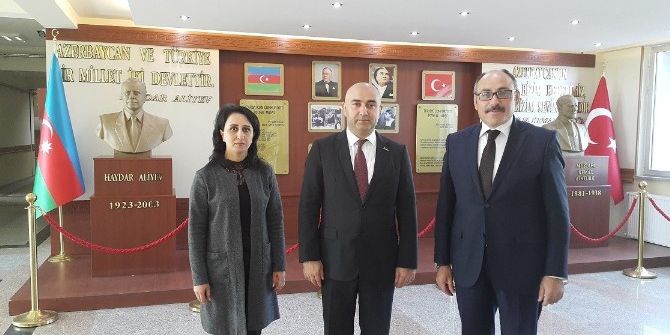 Başkonsolos Guluyev’den, Haydar Aliyev Mesleki Ve Teknik Anadolu Lisesine Ziyaret