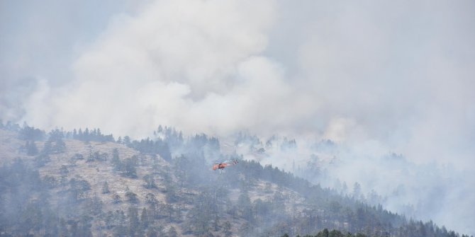 Bozüyük’te orman yangını 4’üncü gününde de söndürülemedi