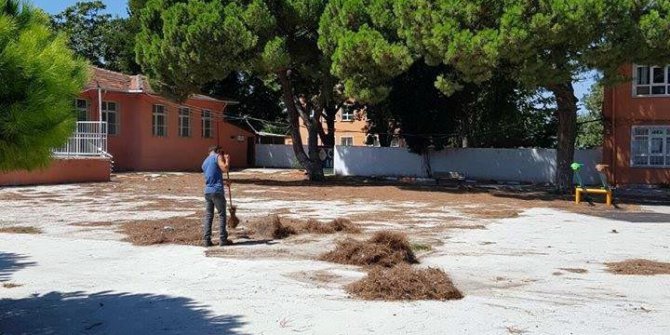 Okul bahçeleri yeni eğitim-öğretim yılına hazır